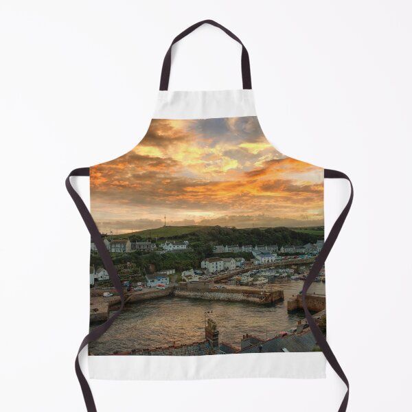 Item preview, Porthleven Harbour Cornwall,sunset designed and sold by kathleenjean.