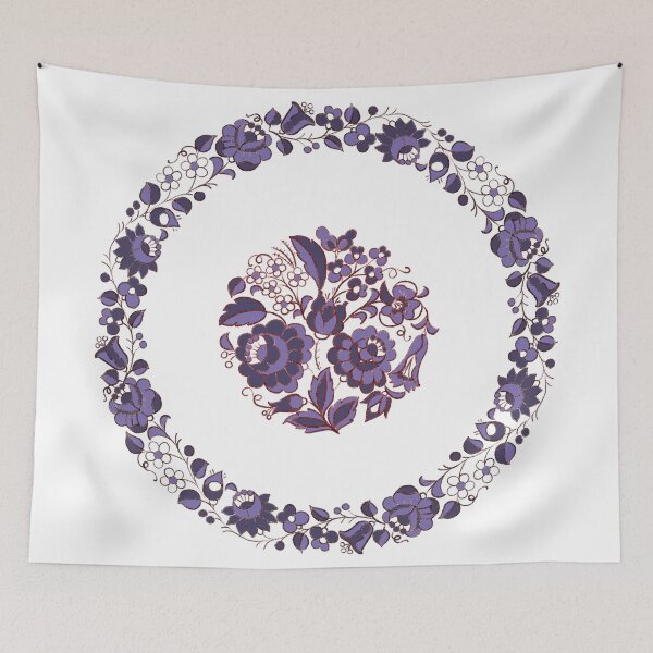 Item preview, Blue hungarian circle pattern from Kalocsa designed and sold by Chino20.