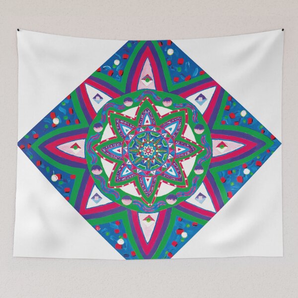 Aperçu de l'œuvre Art du mandala pour les jours spirituels - Mandala coloré créée et vendue par Ailon Free's Cosmic Funk.