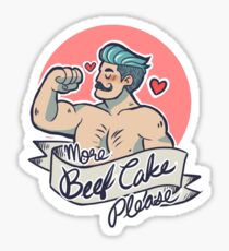 More Beefcake Please Sticker