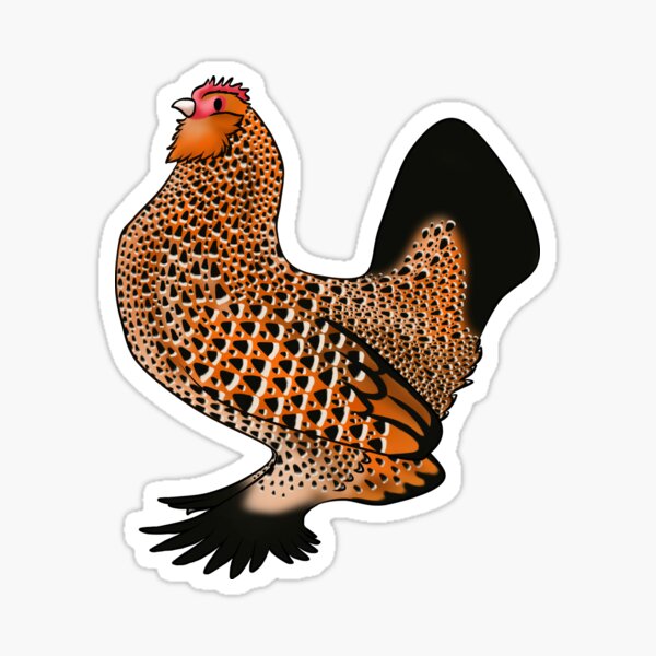 Item preview, Mille Fleur Belgian D’Uccle Hen designed and sold by Clucky-Designs.