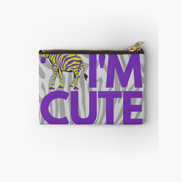 Item preview, Zebra I'm cute purple designed and sold by InsaneCorner.