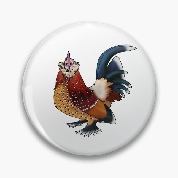 Item preview, Mille Fleur Belgian D’Uccle Rooster designed and sold by Clucky-Designs.