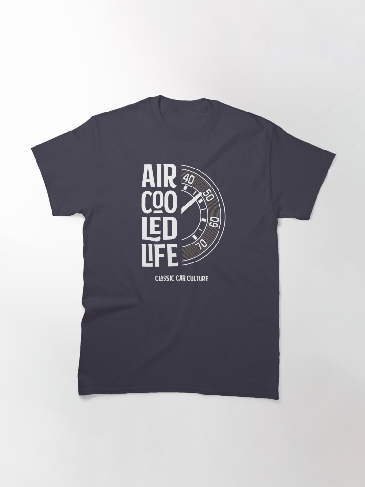 Alternate view of Air cooled Life - Speedo tachometer Gauge Classic Car Culture Classic T-Shirt
