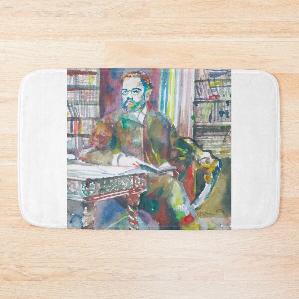 Item preview, EMILE ZOLA in his studio - watercolor portrait designed and sold by lautir.