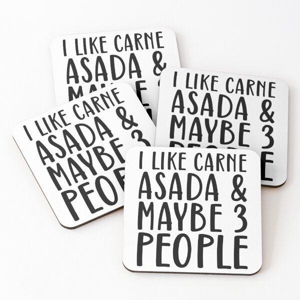 Item preview, I Like Carne Asada And Maybe 3 People designed and sold by kamrankhan.