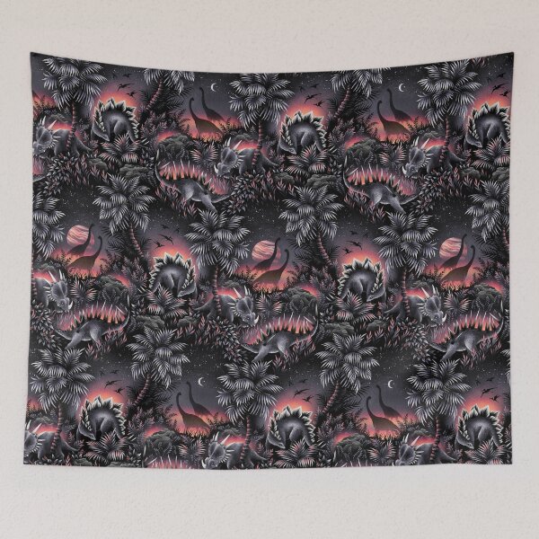Item preview, Dinosaur Lagoon - Grey / Red designed and sold by Andrea Muller.