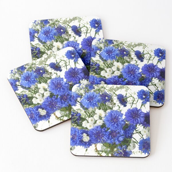 Item preview, cornflower flowers nature designed and sold by vikcot.