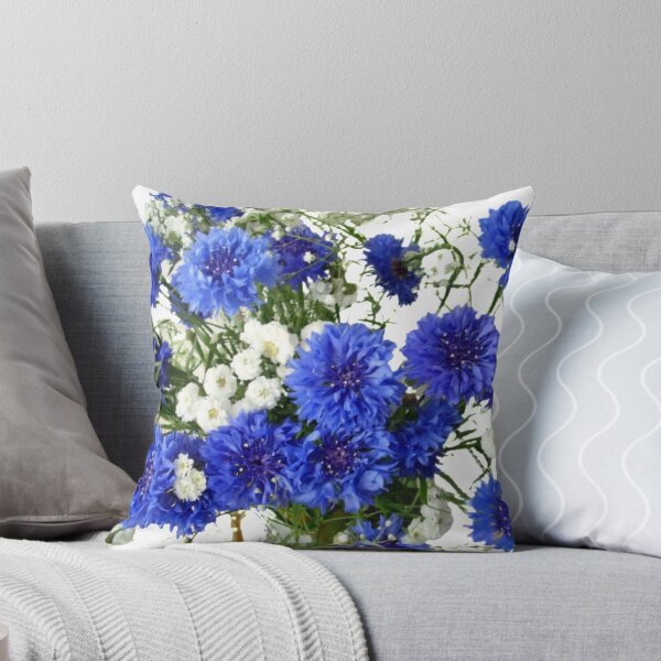 Item preview, cornflower flowers nature designed and sold by vikcot.