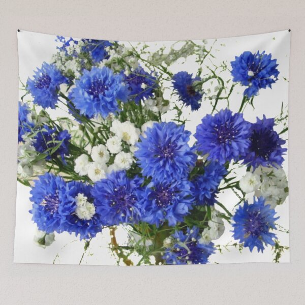 Item preview, cornflower flowers nature designed and sold by vikcot.