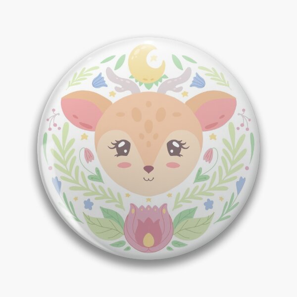 Aperçu de l'œuvre Illustration enfantine mignonne d'un petit cerf adorable créée et vendue par Veleri.