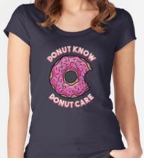 Krapfen-Wissen, Krapfen-Sorgfalt Tailliertes Rundhals-Shirt