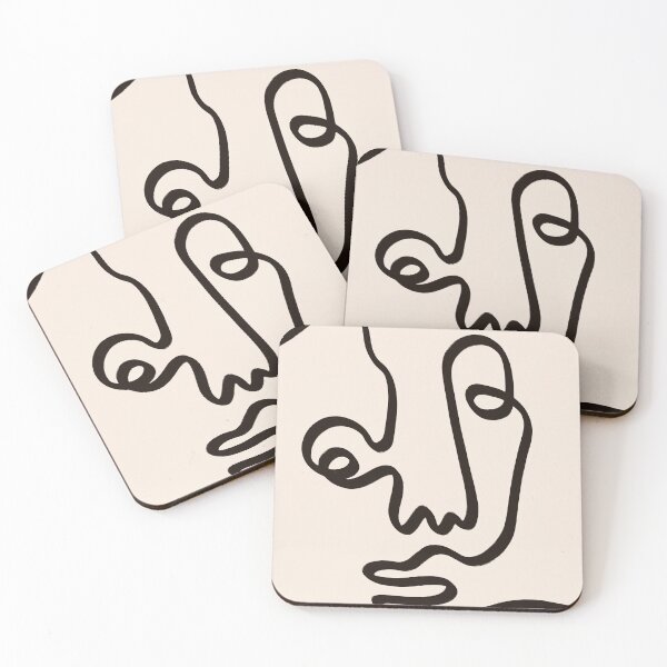 Item preview, One Line Figurative Face Minimal art designed and sold by trajeado14.