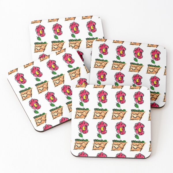Item preview, Doddle Red flower by kid hand drawing. designed and sold by little-monkey-s.