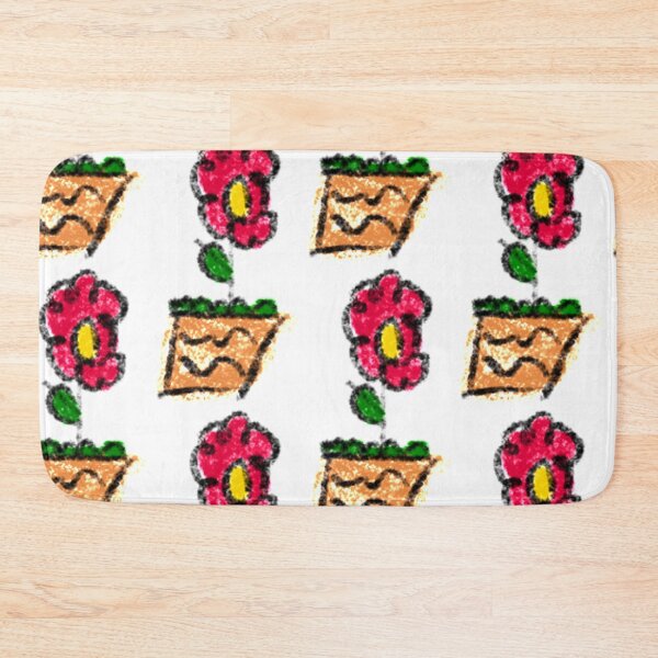 Item preview, Doddle Red flower by kid hand drawing. designed and sold by little-monkey-s.