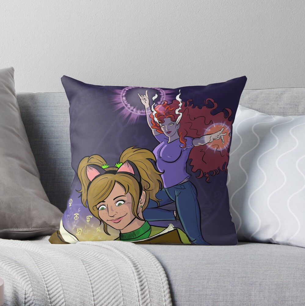 Black Magic Women - Doctor Enigma Throw Pillow