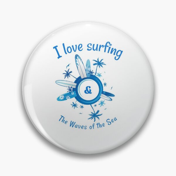 Item preview, I love Surfing & The Waves of the Sea T-Shirt designed and sold by The best online style shop.