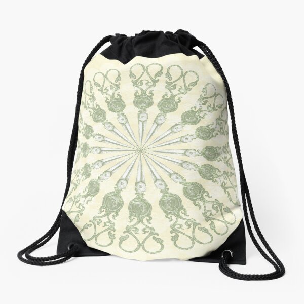 Scissor Circle Drawstring Bag
