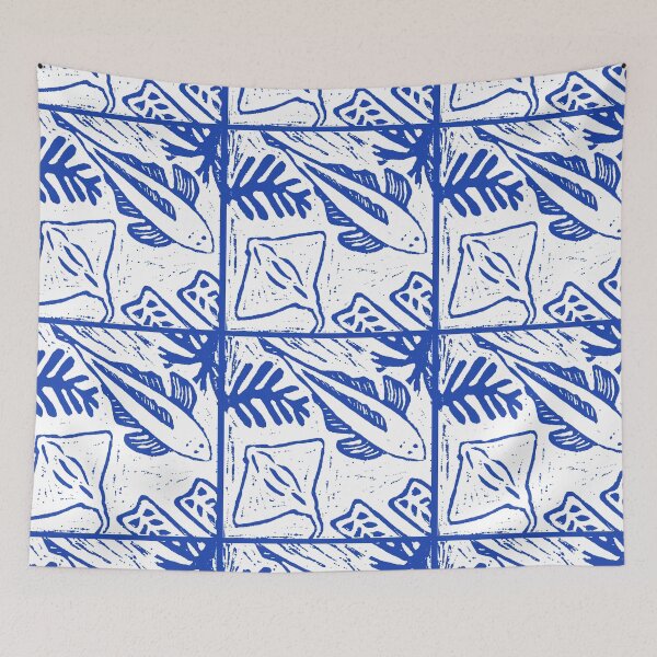 Item preview, Amber Hall, Australia  "All that lies beneath". Linocut designed and sold by WaterProject.