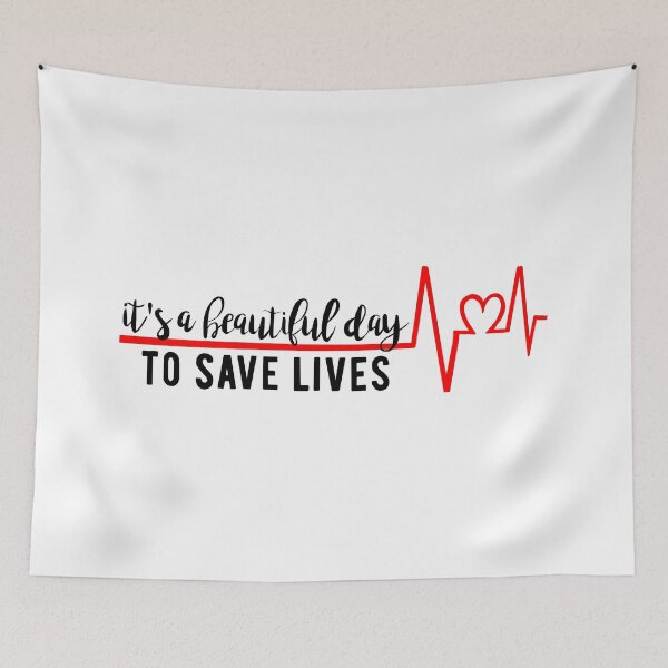 Item preview, It’s a beautiful day to save lives Gray’s Anatomy designed and sold by Annika Koster.