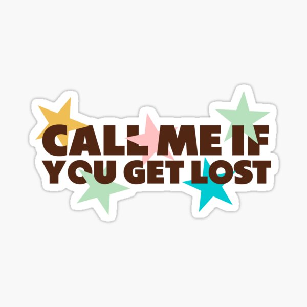 Get Lost Stickers Redbubble