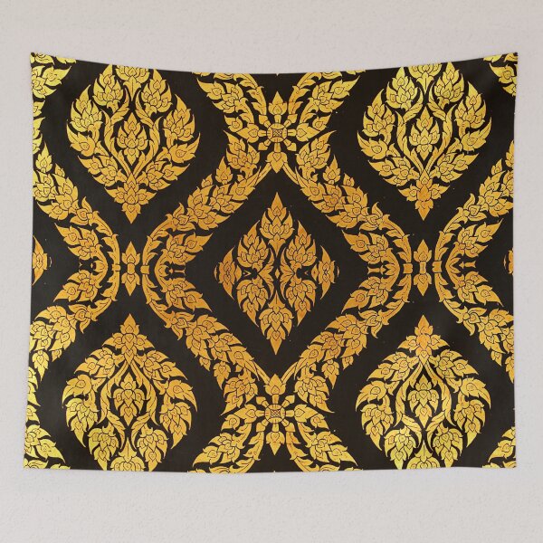 Item preview, Golden Floral Pattern designed and sold by Youpattern.
