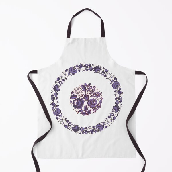 Item preview, Tricolor hungarian traditional circle pattern from Kalocsa - blue designed and sold by Chino20.