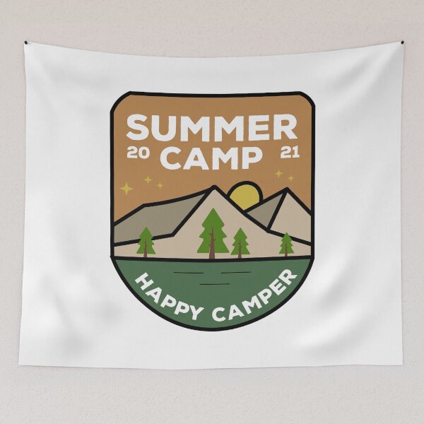 Item preview, Happy Camper - Summer Camp designed and sold by VintagePathway.