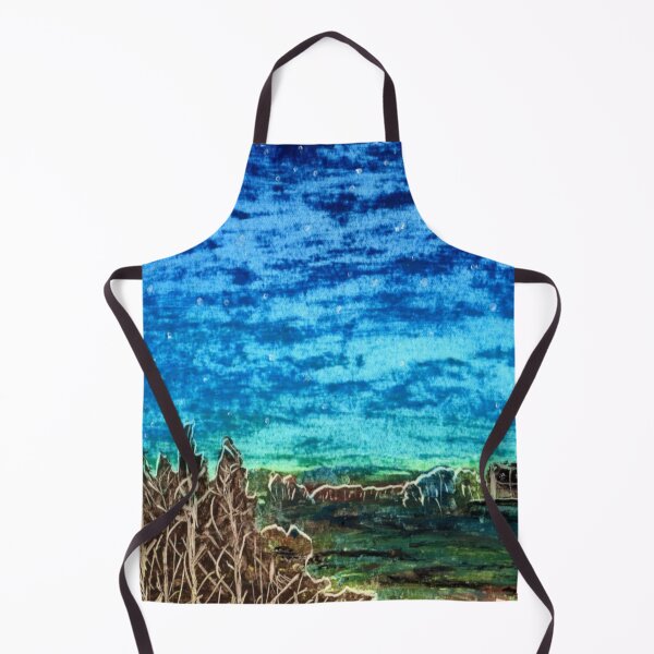 Item preview, Suburban Serene Night Nature Landscape Pastel Painting designed and sold by OnigiriDoctor.