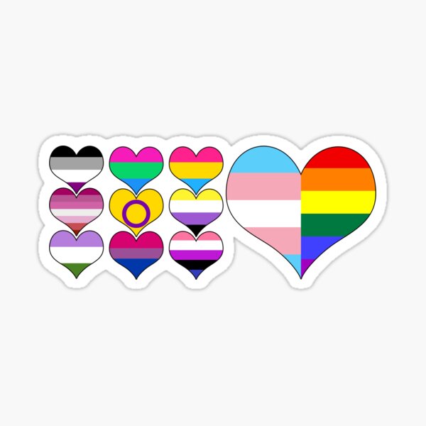 LGBT Hearts Sticker