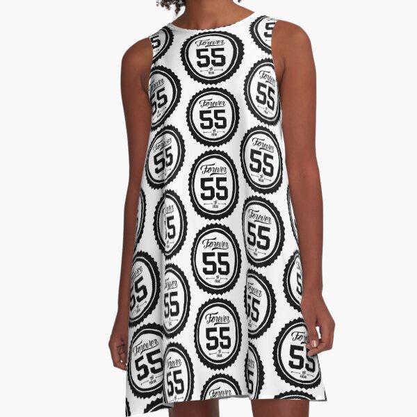 Forever 55 "The Freak" Black Imprint Commemorative Art A-Line Dress