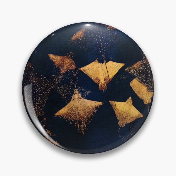 Item preview, Golden Stingrays on Deep Blue Ocean designed and sold by JackMoreh.