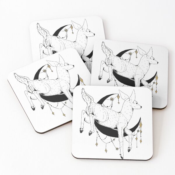 Item preview, Witchy deer moon illustration  designed and sold by Elliezart.