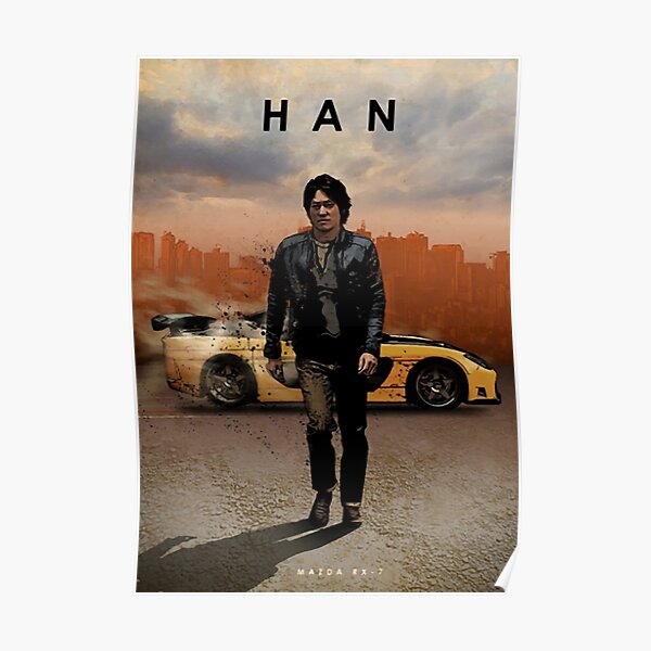 "Han Lue Mazda RX 7 Car Legends" Poster for Sale by GreatPeoples