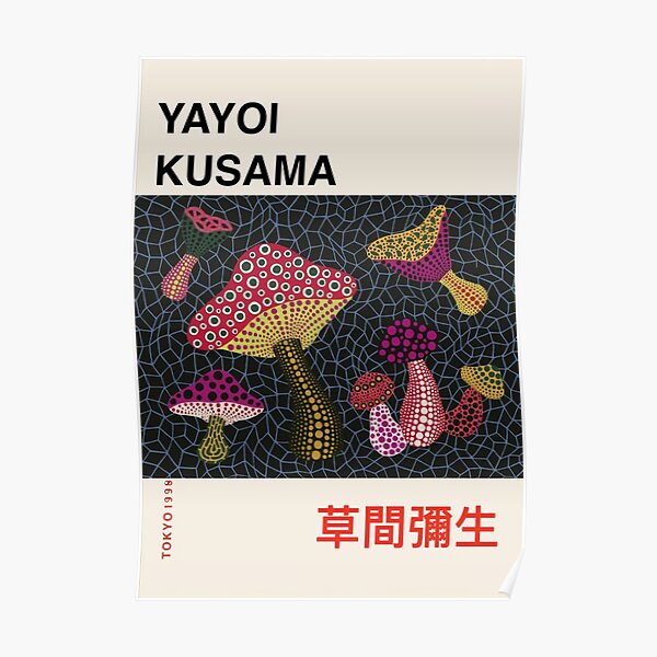 Mushroom Yayoi Kusama Poster