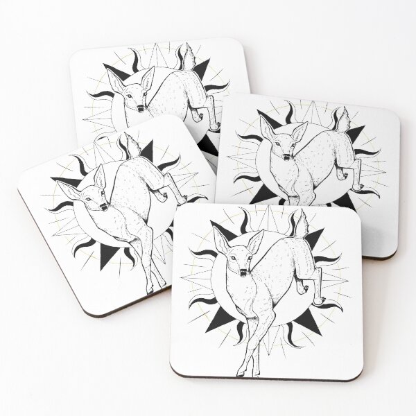 Item preview, Witchy deer summer solstice illustration  designed and sold by Elliezart.