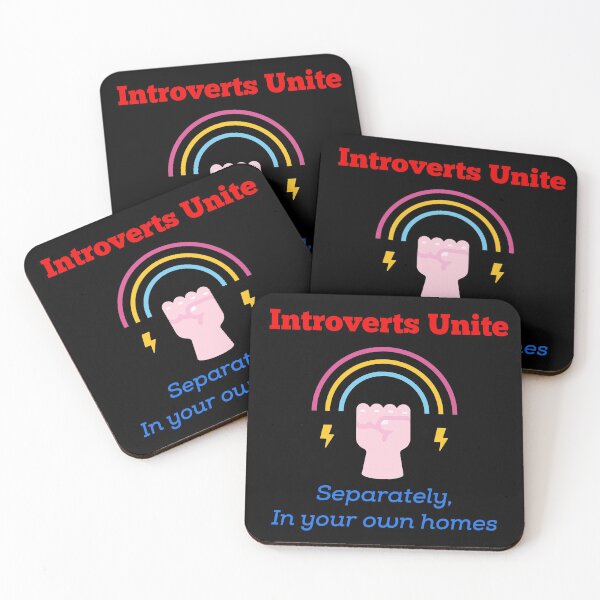 Item preview, Introverts Unite separately in your own homes designed and sold by JustBlackThings.