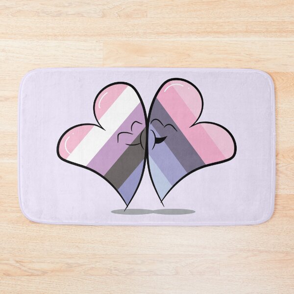 Item preview, Two Hearts in Love (Genderfluid and Omnisexual Pride Flags) designed and sold by FrolicDesigns.