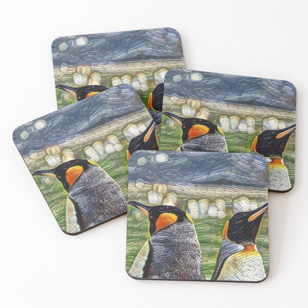 Item preview, King Penguin: I have your back! - art print designed and sold by thewildandice.