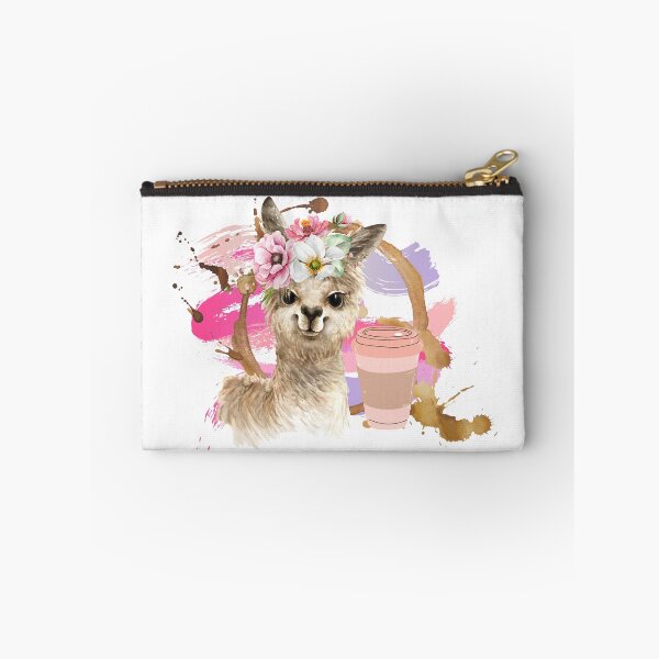 Item preview, Sweet alpaca with flowers and coffee designed and sold by hexchen09.