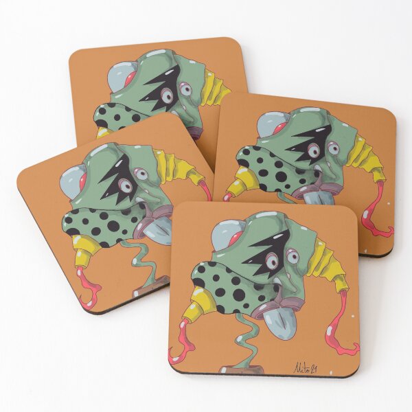 Item preview, funny caracter of an green alien suprised by human  designed and sold by mito11.