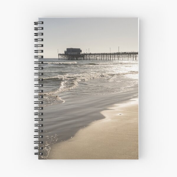 Item preview, Glossy Gold Beach Vibe - Sunshiny Newport Beach Pier Orange County California designed and sold by Georgia Mizuleva.