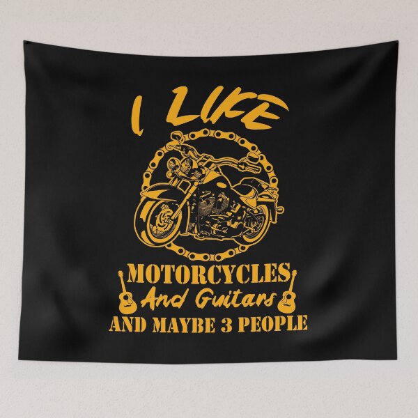 Item preview, I Like Motorcycles And Guitars And Maybe 3 People designed and sold by kristazzsa112.