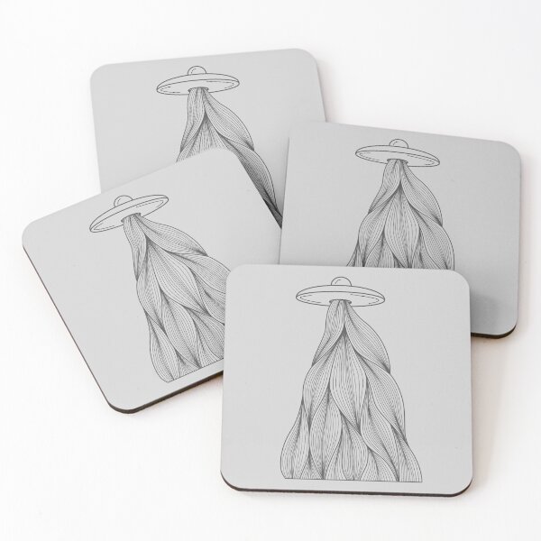 Item preview, ufo illustration design with line art designed and sold by Aziramada.