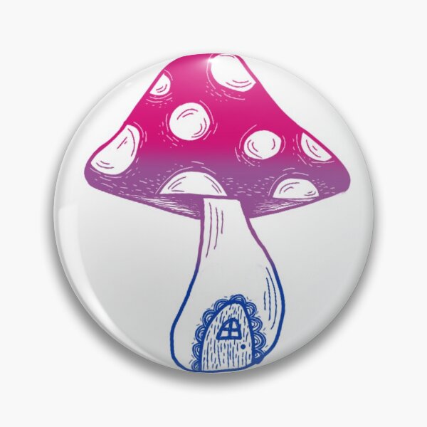 Item preview, Bisexual Flag Mushroom House designed and sold by buubleer.