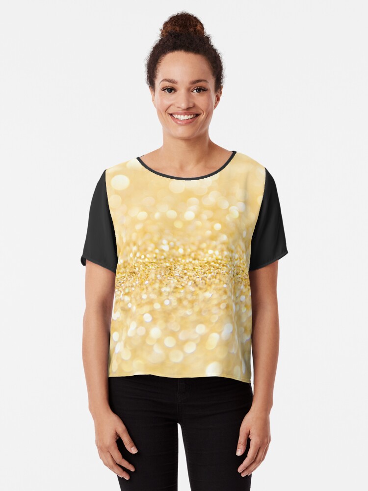 Thumbnail 1 of 6, Chiffon Top, Golden Bubbles designed and sold by Claudiocmb.