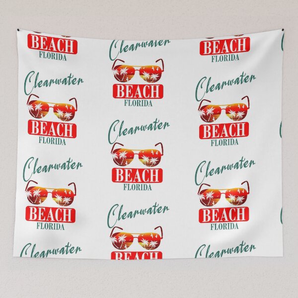 Item preview, Clearwater Beach Florida Beaches,Vintage Clearwater Beach  designed and sold by designArt95.