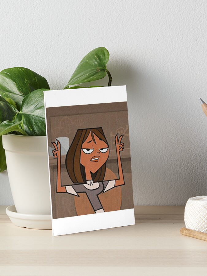 Courtney From Total Drama Art Board Print for Sale by The Dollz