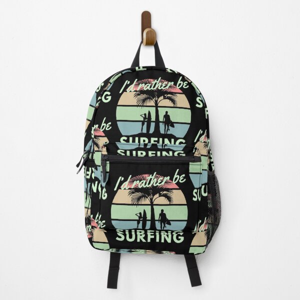 Item preview, I'd Rather Be Surfing Pastel Retro Summer Sunset designed and sold by Zurickdesigns.