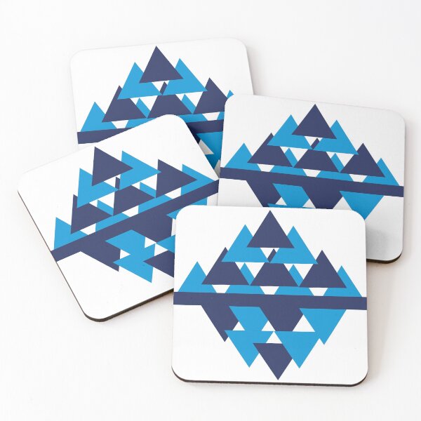 Item preview, Triangular design combined triangles blue and sky blue designed and sold by LynxTG.